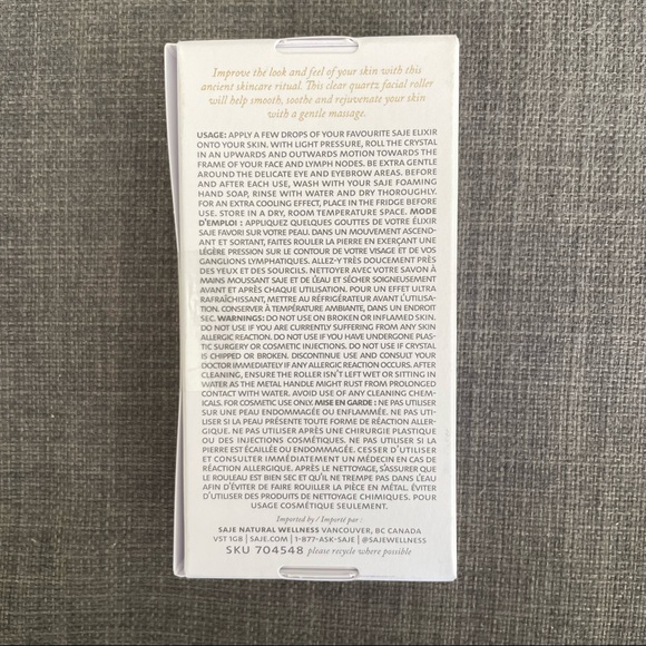 Saje Wellness clear quartz
facial roller BNIB, NWT - Picture 11 of 12